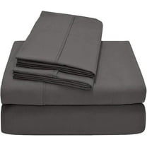 Alive Pixels Fitted Sheet Dark Grey Solid 100% Cotton 1Pc 12 Inch Pocket 600TC (King, Dark Grey)