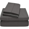 thumbnail image 1 of Alive Pixels Fitted Sheet Dark Grey Solid 100% Cotton 1Pc 6 inch pocket 600TC (King, Grey), 1 of 6