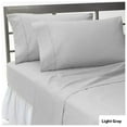 thumbnail image 1 of Alive Pixels Fitted Sheet Grey Solid 100% Cotton 1Pc 9 inch Pocket 800TC (Full, Grey), 1 of 6