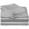 thumbnail image 1 of Alive Pixels Fitted Sheet Silver Grey Solid 100% Cotton 1Pc 13 Inch Pocket 600TC (California King, Silver Grey), 1 of 6