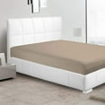 thumbnail image 1 of Alive Pixels Fitted Sheet Taupe Solid 100% Cotton 1Pc 13 inch Pocket 800TC (King, Taupe), 1 of 6