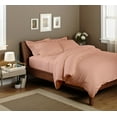 thumbnail image 1 of Alive Pixels Flat Sheet with Peach Solid 100% Cotton 3Pc Set (Olympic Queen, Peach), 1 of 6