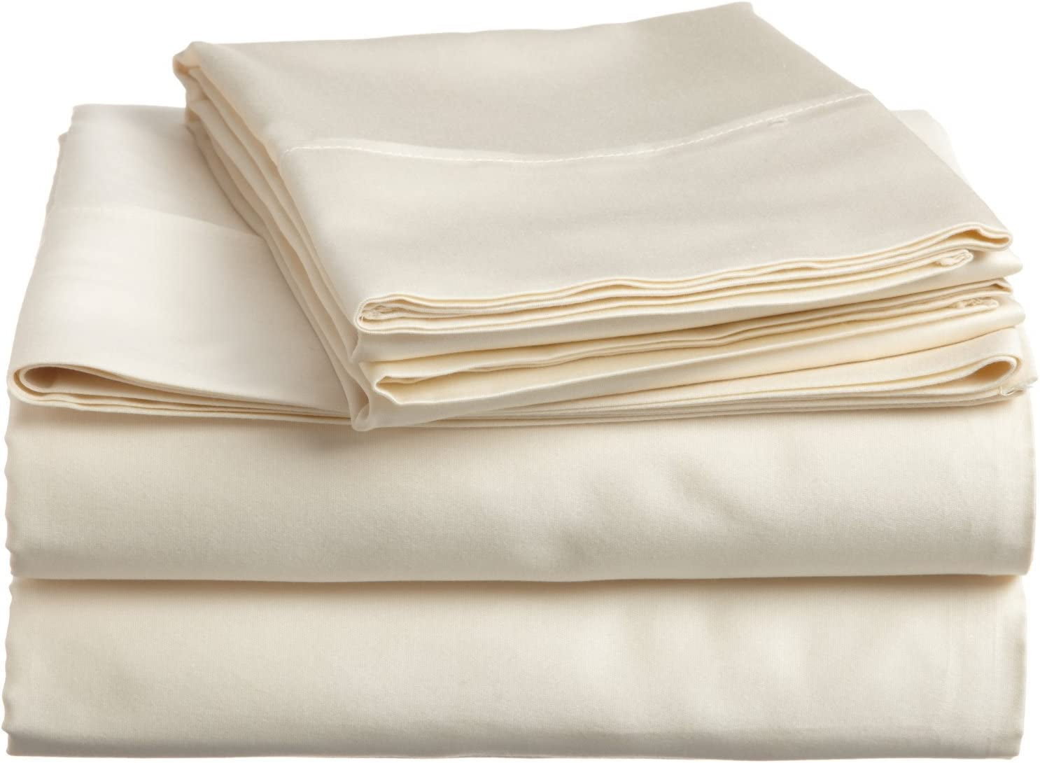 Alive Pixels Flat Sheets Pack of 6 Ivory Solid 100 Cotton Top Sheets