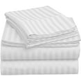 thumbnail image 1 of Alive Pixels Pillow Covers White Stripe 100% Cotton 2Pcs 600TC (King 20x40, White), 1 of 6