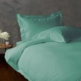 thumbnail image 1 of Alive Pixels Sheet Set Aqua Blue Solid 100% Cotton 4Pc with 8" inch Pocket 1000TC (King, Aqua Blue), 1 of 4
