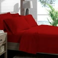 thumbnail image 1 of Alive Pixels Sheet Set Red Solid 100% Cotton 4Pc 36 inch Pocket 1000TC (Full, Red), 1 of 5