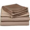 thumbnail image 1 of Alive Pixels Sheet Set Taupe Solid 100 Percent Pure Cotton Super Soft 4-Piece Sheet Set with 36" Inch Pocket Sheet Set 450TC (King, Taupe), 1 of 5