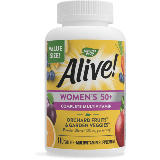 Alive! Women's 50+ Complete Daily Multivitamin Tablets, Supports ...