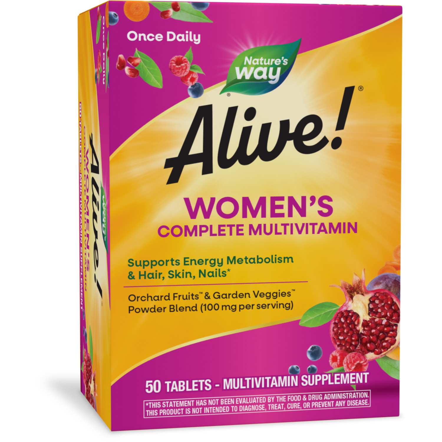 Alive! Women's Energy Complete Daily Multivitamin Tablets, 50 Count - image 1 of 9