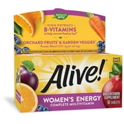 Alive! Women’s Energy Complete Multivitamin, High Potency B-Vitamins, 50 Tablets