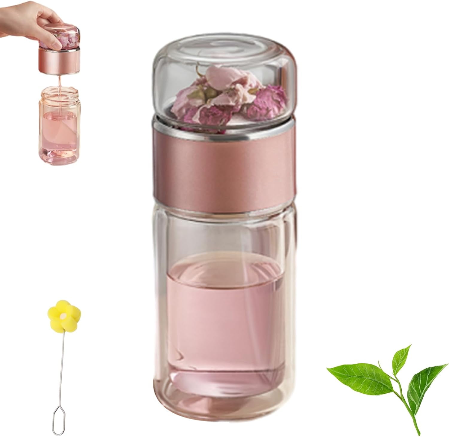Alivefuser Tea Infuser, Infusifie Tea Infuser, Portable Double Layered ...