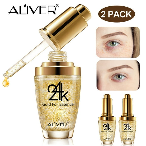 Aliver (2 Pack) Hyaluronic Acid Serum for Face | Day and Night Hydrating Facial Serum for Women, 60ml/2floz