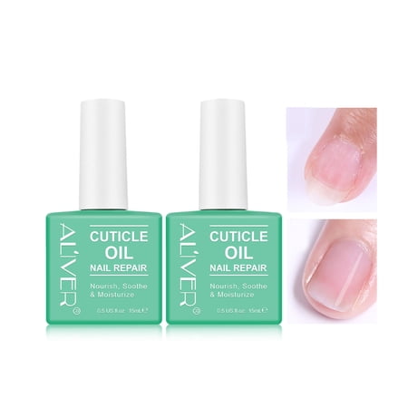 Aliver 2 Pack Nail Repair Cuticle Oil, Professional Repair Cuticle Oil for Nails,Nourish, Soothe & Moisturize,Best Gift for Nail Art Beginners