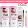 thumbnail image 1 of Aliver (2Pack) Eyelash Extension Foam Shampoo 50ml with Brushes,No-Irritation Burning,Eyelash Extension Cleanser,Eyelid Cleanser for Makeup Remover, 1 of 10