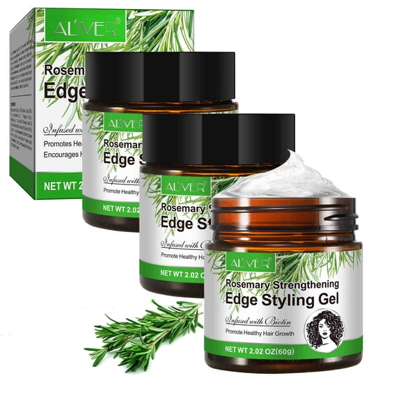 Aliver 3-Pack Rosmarinus Officinalis Hair Gel,Biotin & Essential Oil Hair Styling Treatment,For Women and Men