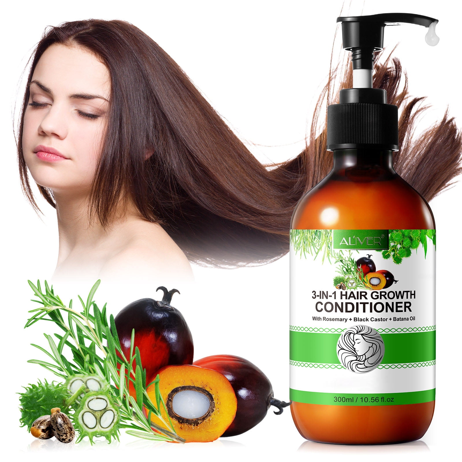 Aliver 3in1 Hair Conditioner with Rosemary + Black Castor + Batana