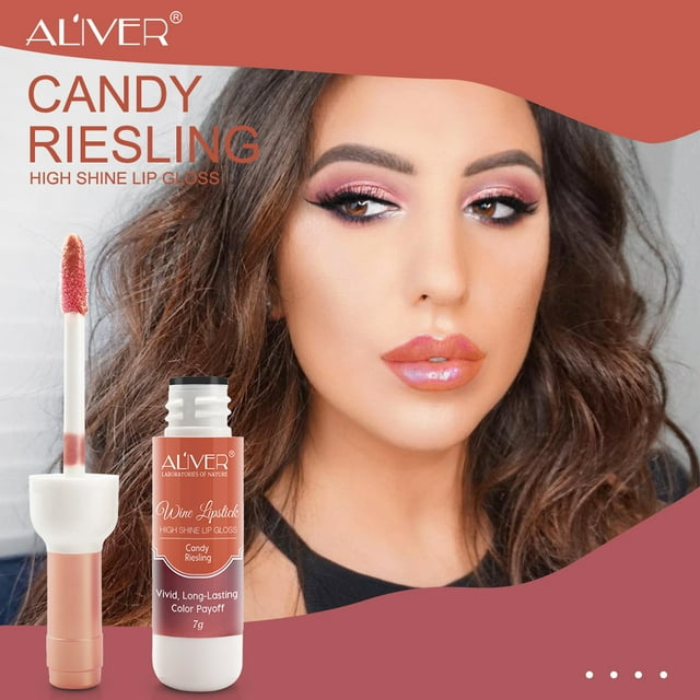 Aliver 6 Colors Wine Lip Tint Liquid Lip Gloss Long Lasting Matte Lip Stain