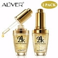 thumbnail image 1 of Aliver 60ml 24K Gold Face Serum with Hyaluronic Acid for Day and Night Wrinkle Removal Facial Moisturizer Firming Lifting Skin Essence, 1 of 9