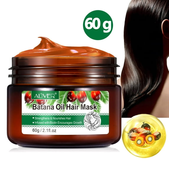 Aliver Batana Oil Hair Mask for Hair Conditioning 60g, Help for Dry&Damaged Hair, Hair Moisturize & Nourishes
