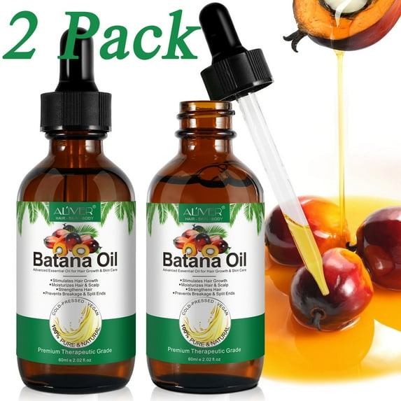 Aliver Batana Oil-Natural Conditioner-Moisturizes Hair & Scalp-100% Pure & Natural Organic Essential Oil for Hair,Skin-4.04 fl.oz