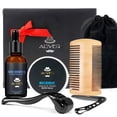 thumbnail image 1 of Aliver Beard Kit for Men, Beard Growing Care,Beard Oil - Balm - Comb - Storage Bag, 1 of 10