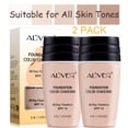 thumbnail image 1 of Aliver Color Changing Foundation, 2 Pack, Anti-Aging Moisturizing Liquid Foundation for All Skin SPF15+, 30ml, 1 of 13