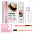 thumbnail image 1 of Aliver Eyelash Shampoo 50ml + Rinse Bottle + Brushes + Hydrogel Eye Patch, Eyelash Extension Cleanser, Lash Wash Bath, Lash Cleaner, Paraben & Sulfate Free for Salon and Home Use, 1 of 10