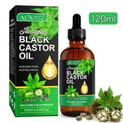 Aliver Jamaican Black Castor Oil, for Body Massage Castor Oil,Anti-Aging Oil&Hair Nourishing Oil,100% Pure & Cold-Pressed,120ML