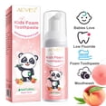 thumbnail image 1 of Aliver Kids Foam Toothpaste - Peach Flavor, Mild Foaming Low Fluoride Toothpaste Mouthwash for Toddler Children, 1 of 5