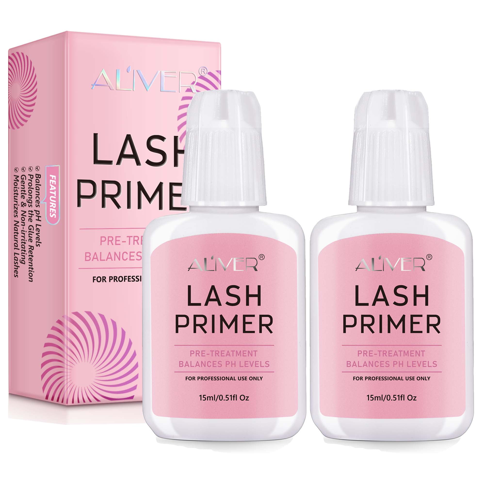 Aliver Lash Primer for Eyelash Extension, Longer Glue Retention - Non ...