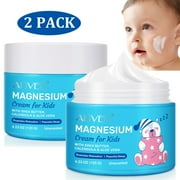 Aliver Magnesium Cream for Youngsters 2-Pack, with Shea Butter, Calendula & Aloe Vera, Unscented