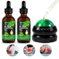 thumbnail image 1 of Aliver Massage Roller Ball + 60mlx2 Black Castor Massage Oil Set- Massager Ball with Oil for Sore Muscles, Stress Relief, Skin Care Roller Ball Massager for Muscles Relief, Relax Full Body, 1 of 9