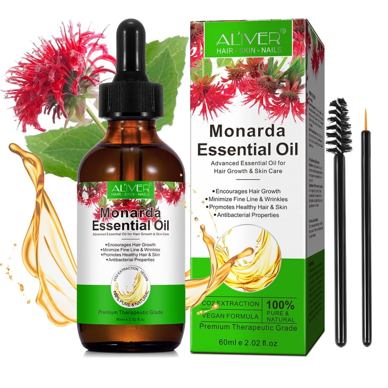ALIVER Monarda Essential Oil, CO2 Extraction, Pure Organic, Skin