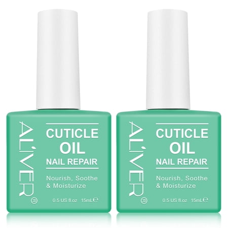 Aliver Nail Repair Cuticle Oil 2 Pack, Professional Repair Cuticle Oil for Nails,Nourish, Soothe & Moisturize,15ml