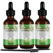 Aliver Rose-Mary Essential Oil, Hair - Scalp - Skin Moisturizer - Body Massage - Aromatherapy - 3PCS