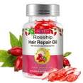 thumbnail image 1 of Aliver Rosehip Oil Capsules-Rosehip Hair Repair Oil with Keratin and Multivitamins-for Frizzy, Brittle Hair and Split Ends, 1 of 11