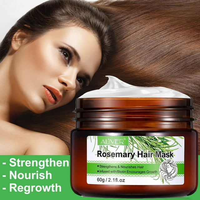 Aliver Rosemary Hair Mask,Hair Masque Helps Strengthen, Hydrate and