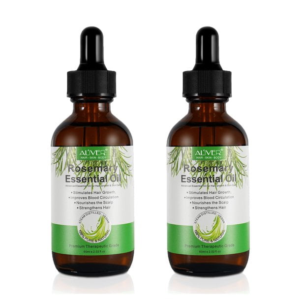 Huile de romarin Aliver?Huile de massage au romarin pour cuir chevelu, ongles ? 4,04 onces