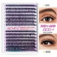 thumbnail image 1 of Aliver Single Lashes Eyelash Clusters 280 Pcs Individual Lashes 9-16 mm 30D+40D Mixed Lash Clusters DIY Lash Extension Self Application at Home, 1 of 8