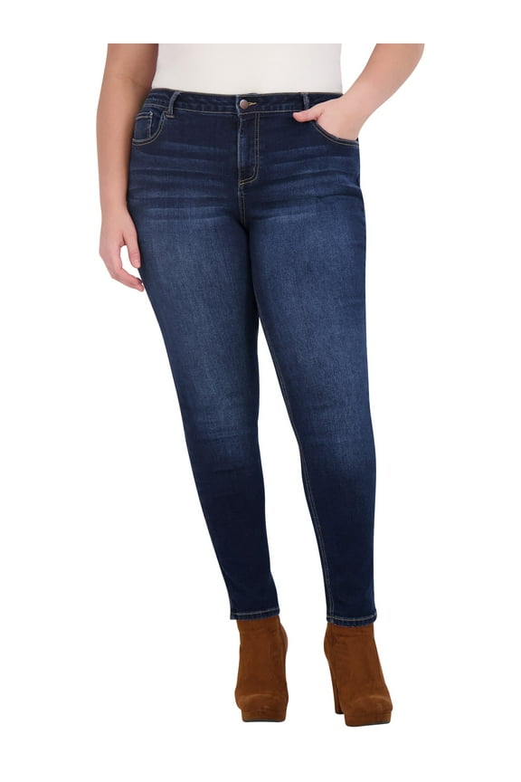 Plus Size Jeans for Women – High Waisted Skinny Jeans for Women – 29” (24, Florence Wash)
