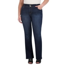 Alivia Ford Women's Plus Size Jeans for Women - High Rise Elastic Plus Size Bootcut Jeans for Women - 32" (18, Zoe Wash)