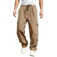thumbnail image 1 of Alivor Men's Casual Cargo Pants Elastic Waist Lightweight Summer with Pockets M-3XL, 1 of 7
