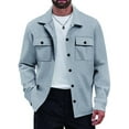 thumbnail image 1 of Alivor Men's Casual Shirt Jacket Button-Up Shirt Long Sleeve Lightweight Jacket With Pockets S-3XL, 1 of 5