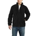 thumbnail image 1 of Alivor Men's Fleece Lined Woolen Zippered Long-Sleeved Padded Collar Winter Pullover S-3XL, 1 of 6