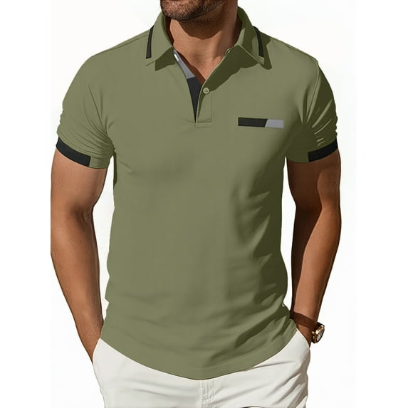 Alivor Men's Polo Shirt Lightweight Quick-Dry Short Sleeves Shirt, M-XXL