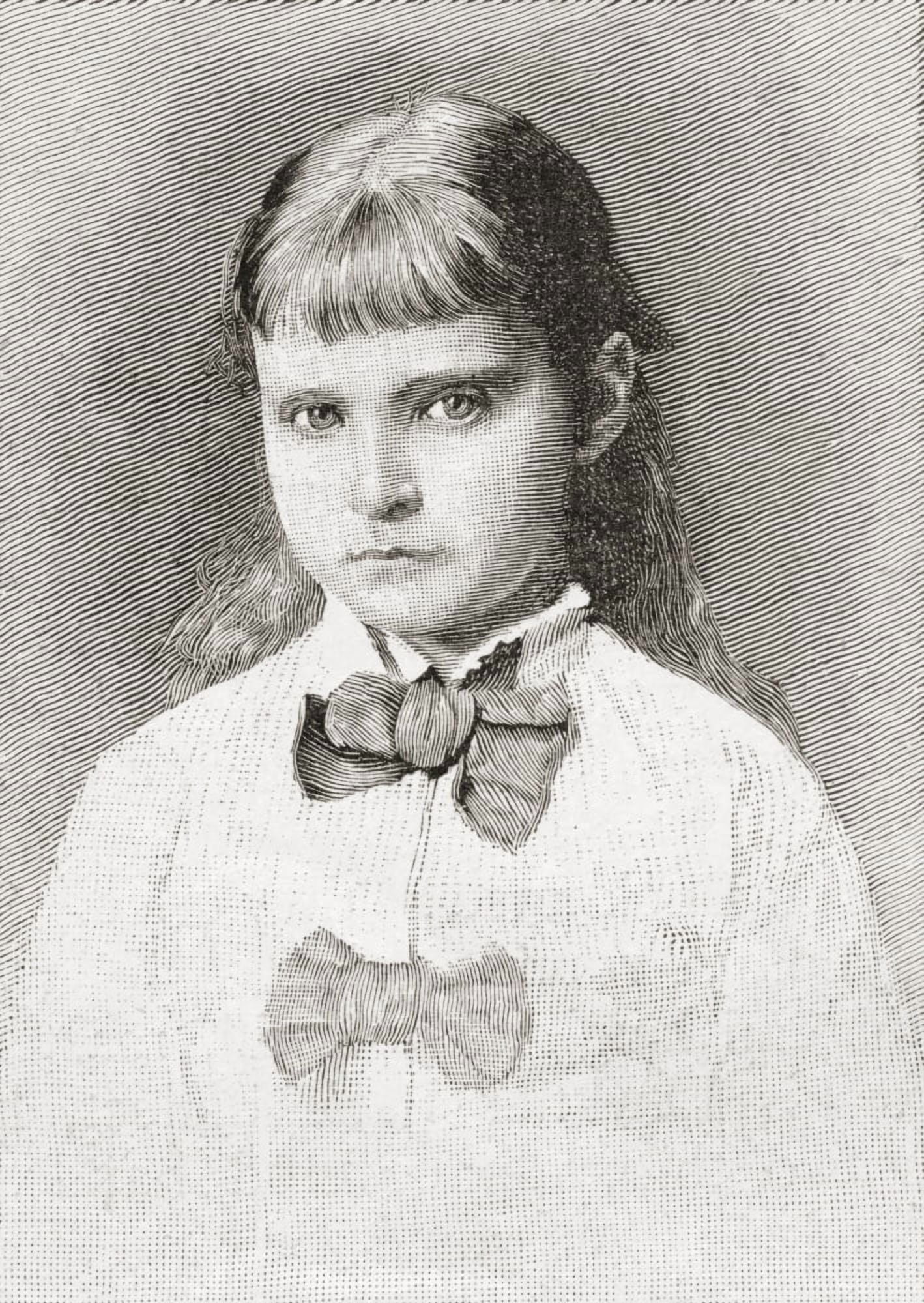 Alix Of Hesse And By Rhine Later Alexandra Feodorovna 1872 Canvas Art - Ken Welsh Design Pics (12 x 16)
