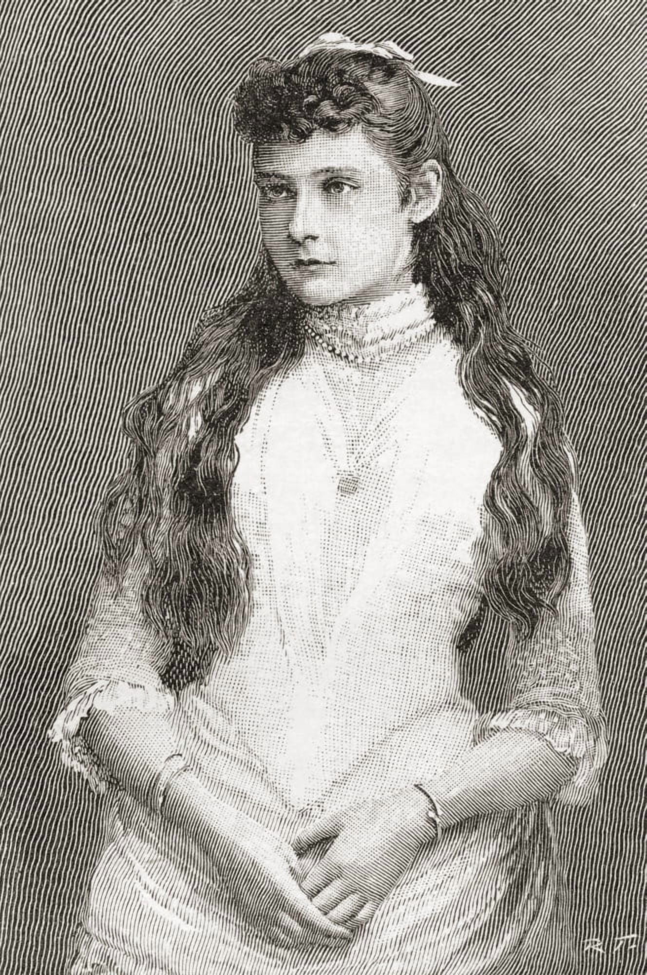 Alix Of Hesse And By Rhine Later Alexandra Feodorovna 1872 Canvas Art - Ken Welsh Design Pics (22 x 34)