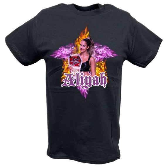 Aliyah WWE Womens Superstar Black T-shirt