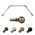 thumbnail image 1 of Aliza 13/16" Bay Window curtain rod 20"-36", 38"-72" - Antique Brass, 1 of 3
