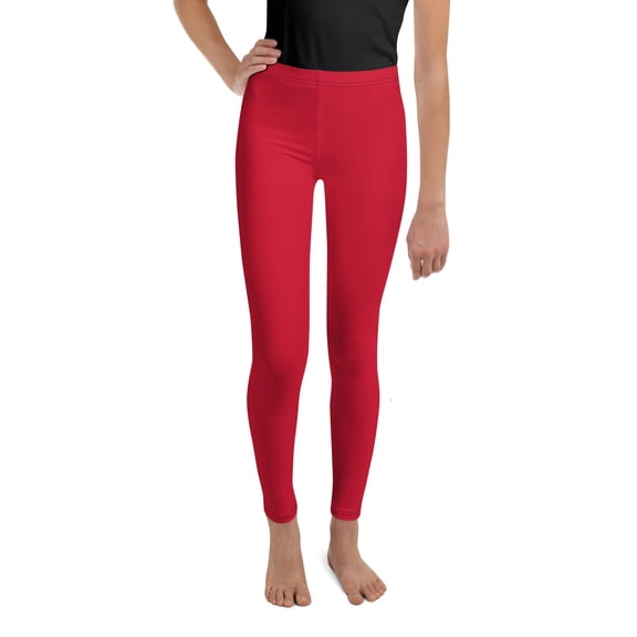 True Red Kids Leggings, Red Kids Leggings